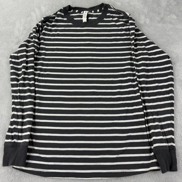 Lululemon Striped Long Sleeve T Shirt Women’s Size 2 - Picture 1 of 11